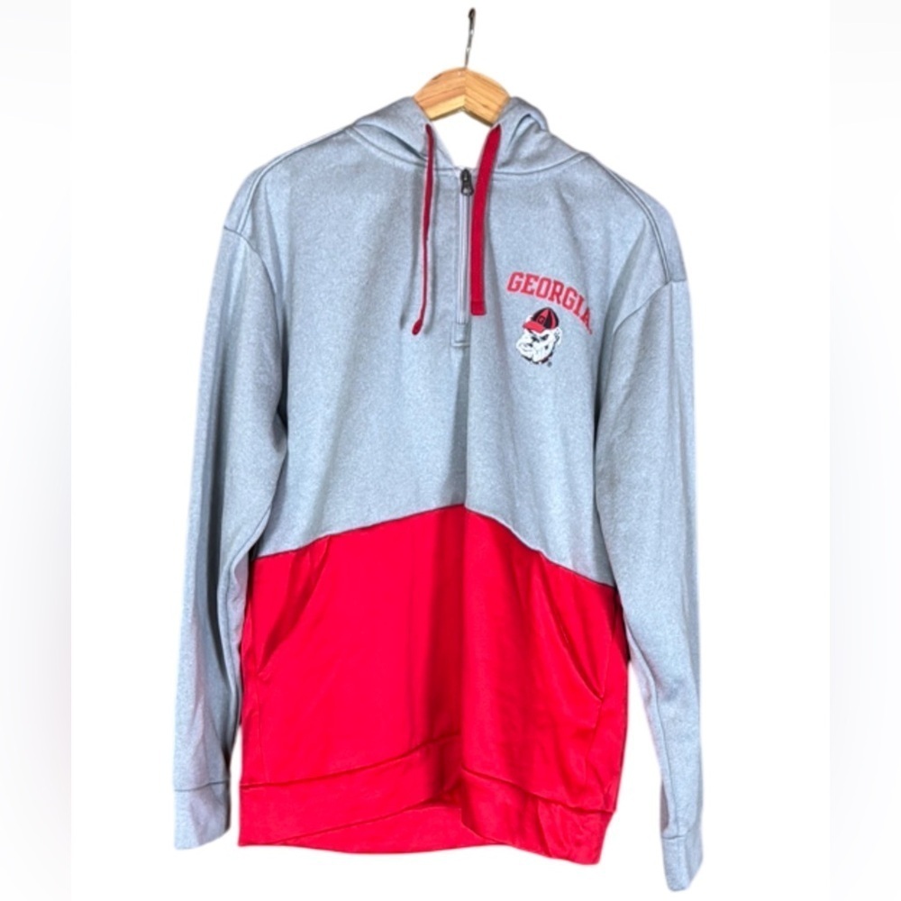 University of Georgia Bulldogs 1/4 zip hoodie by Champion Size Large